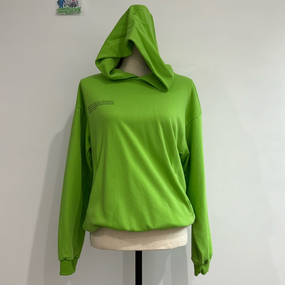 Pangaia Pullover Hoodie Sweatshirt Green Womens Small